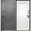 Входная Дверь T-Doors 9 см 2 МДФ Сатин Графит/Эмалит Белый (толщина 10,5 см) - Фото №1