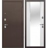 Входная Дверь T-Doors с зеркалом 7 см Медный Антик/Эмалит Белый