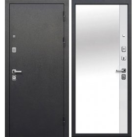 Входная Дверь T-Doors с зерклом 9 см Медный Антик/Эмалит Белый