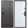 Входная Дверь T-Doors (Е-Тайга) с Электронным замком 9 см Вертикаль Антик Серебро/Эмалит Белый