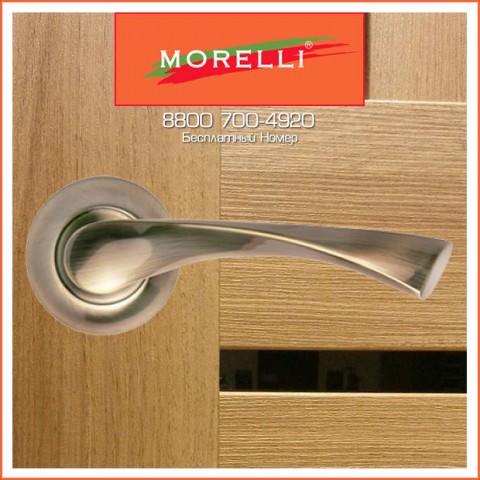 Дверные Ручки Morelli MH-01 AB Цвет Античная Бронза