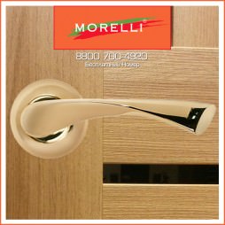 Дверные ручки Morelli MH-01 SG Цвет Mатовое Золото