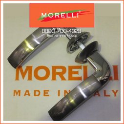 Дверные Ручки Morelli MH-02 SN/CP Цвет Белый Никель/Хром-foto2