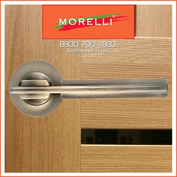 Дверные Ручки Morelli MH-13 MAB/AB Цвет Матовая Античная Бронза