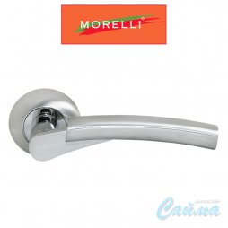 Дверные Ручки Morelli MH-19 SC/CP Цвет Матовый Хром и Полированный Хром