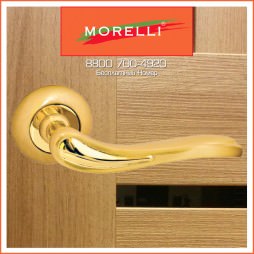 Дверные Ручки Morelli MH-26 SG/GP Цвет Матовое Золото/Золото