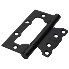 Петля Дверная RUCETTI без врезки (Бабочка) RFH-100*75*2,5 BL, Чёрный