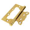 Петля Дверная RUCETTI без врезки (Бабочка) RFH-100*75*2,5 PG, Золото - Фото №1