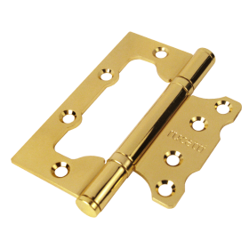 Петля Дверная RUCETTI без врезки (Бабочка) RFH-100*75*2,5 PG, Золото