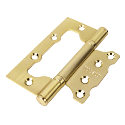 Петля Дверная RUCETTI без врезки (Бабочка) RFH-100*75*2,5 SG, Матовое Золото