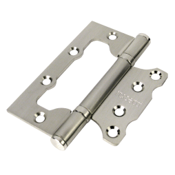 Петля Дверная RUCETTI без врезки (Бабочка) RFH-100*75*2,5 SN, Белый никель