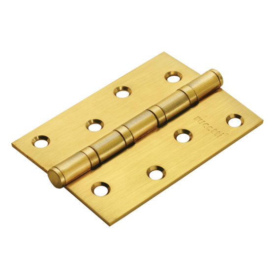 Петля Стальная Универсальная RUCETTI RS 100X70X2.5-4BB SG, Матовое Золото