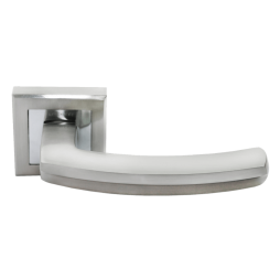 RAP 11-S SN/CP Белый никель / Хром - Дверные Ручки RUCETTI