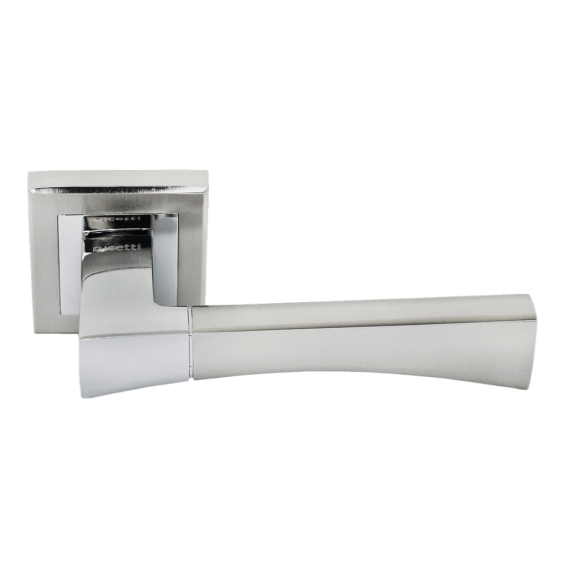 RAP 12-S SN/CP Белый никель / Хром - Дверные Ручки RUCETTI