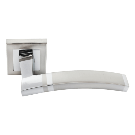 RAP 13-S SN/CP Белый никель / Хром - Дверные Ручки RUCETTI