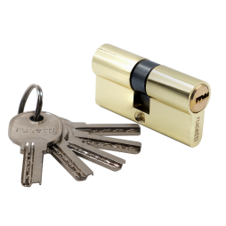 Ключевой Цилиндр RUCETTI ключ/ключ (60 мм) HS R60C PG, Золото