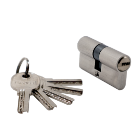 Ключевой Цилиндр RUCETTI ключ/ключ (60 мм) HS R60C SN, Матовый Никель