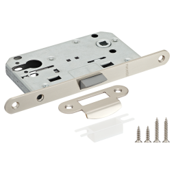 Дверной Замок RUCETTI RP1885 SN, Белый никель