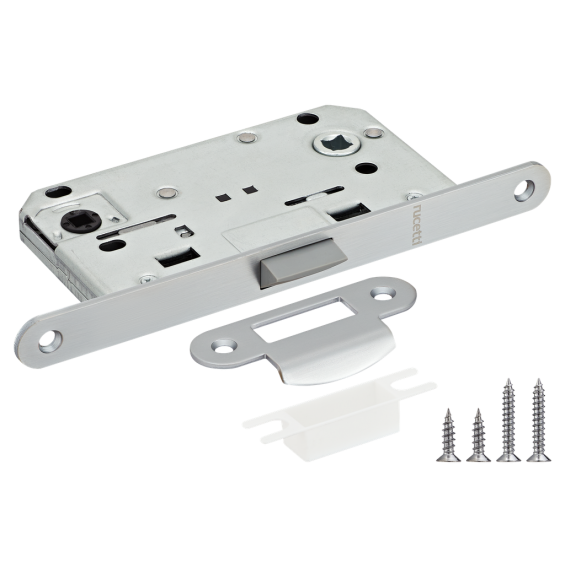 Защелка дверная RUCETTI RP1895 SC, Матовый хром