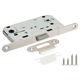 Защелка Дверная RUCETTI RP1895 SN, Белый никель