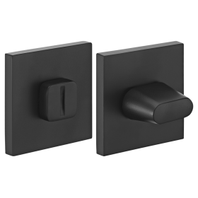 Завертка сантехническая RUCETTI RAP WC SLIM-S BL, Чёрная