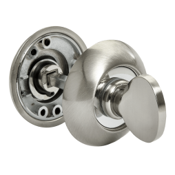 Завертка сантехническая RUCETTI RAP WC SN/CP, Белый Никель/Хром