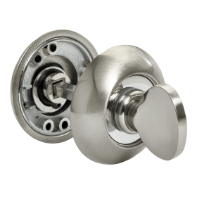 Завертка сантехническая RUCETTI RAP WC SN/CP, Белый Никель/Хром