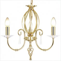 Люстра Elstead LIGHTING Aegean AG3 PB (Полированная латунь)