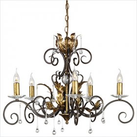 Люстра Elstead LIGHTING Amarilli AML5 BRONZE/GOLD Люстра Elstead LIGHTING Amarilli AML5 BRONZE/GOLD