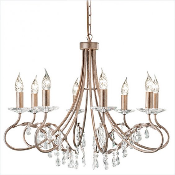 Люстра Elstead LIGHTING Christina CRT8 Silver/Gold