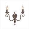 Настенный светильник Бра LIGHTING HARLECH HR2/A DB Dark Bronze (Тёмная бронза)