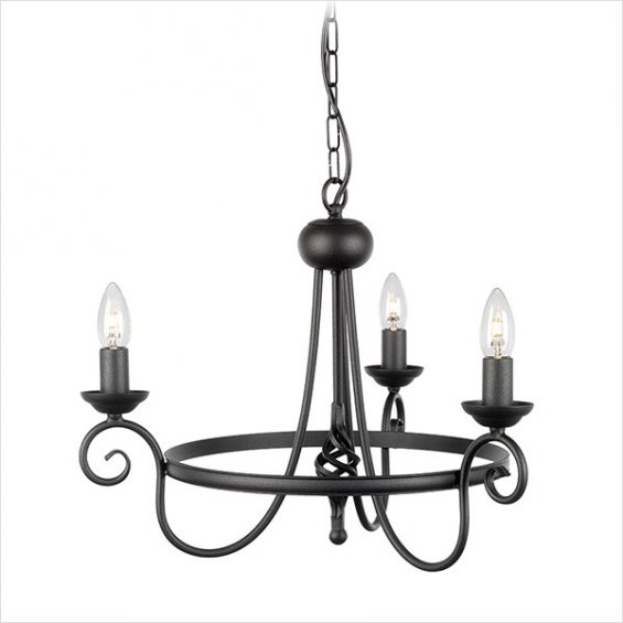 Люстра LIGHTING HARLECH HR3/A BLK Black (Чёрная)