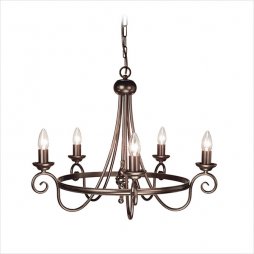 Люстра LIGHTING HARLECH HR5 DB Dark Bronze (Тёмная бронза)