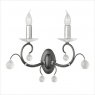 Светильник настенный бра Elstead LIGHTING Lunetta LUN2 BLK/SIL (Black/Silver)