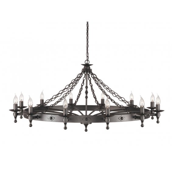 Люстра Elstead Lighting Warwick WR12 GR (Чёрный графит)