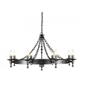 Люстра Elstead Lighting Warwick WR8 GR (Чёрный графит)-foto2