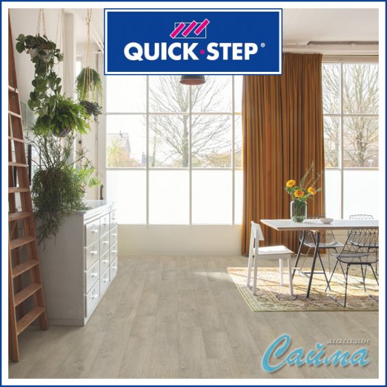 Ламинат Quick Step Classic Дуб светло-серый старинный CLH1405