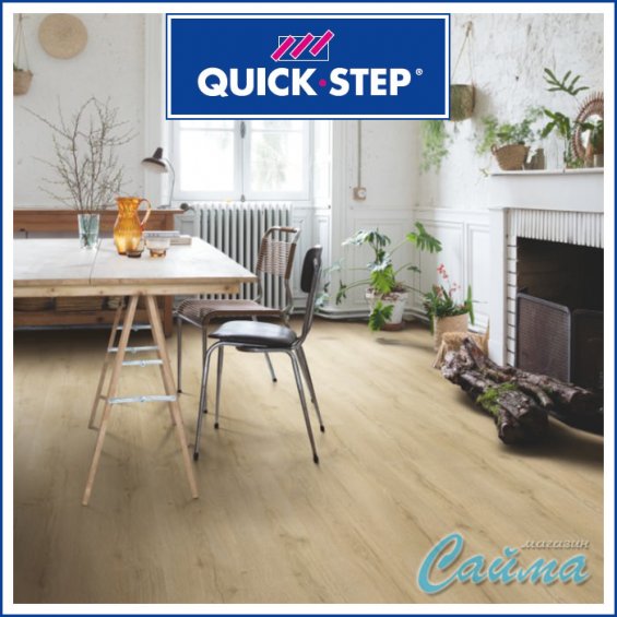 Ламинат Quick Step Classic Дуб Бежевый Рустикальный CLH4084