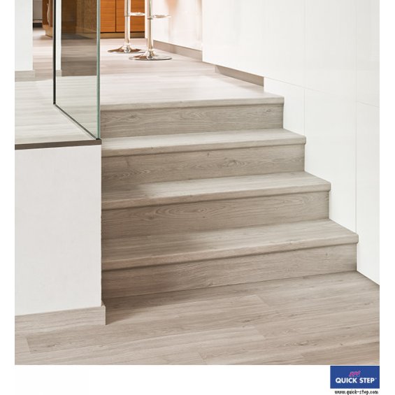 Ламинат Quick Step Eligna Доска Дубовая Светло-серая Лакированная UM1304