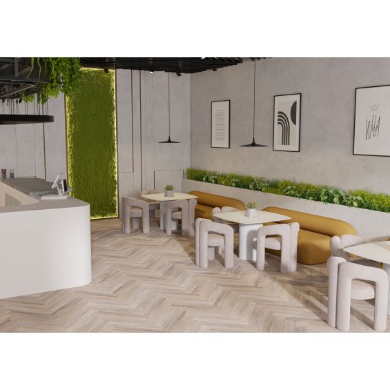 Замковая SPC-PVH Плитка Ёлокой Alta Step Encanto Пьемонт SPC 4502