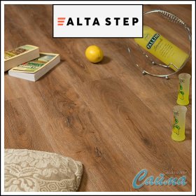 Замковая SPC-PVH Плитка Alta Step Perfecto Дуб Коричневый SPC8807 (с подложкой)-foto2