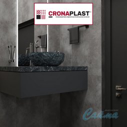 S004 Торнадо Дымчатый - Замковая SPC-PVH Плитка (ЭСПиСи-ПВХ) CRONAPLAST Камень-foto3