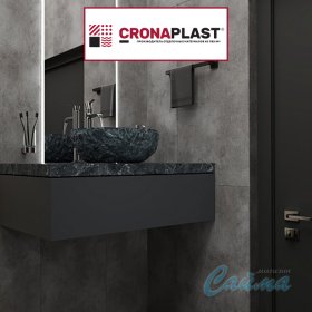 S004 Торнадо Дымчатый - Замковая SPC-PVH Плитка (ЭСПиСи-ПВХ) CRONAPLAST Камень-foto3