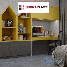 S008 Мелли Грей - Замковая SPC-PVH Плитка (ЭСПиСи-ПВХ) CRONAPLAST Камень-foto2
