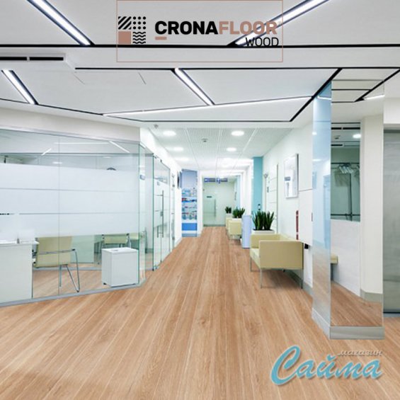 SPC-PVH Плитка CronaFloor Wood Дуб Монтара