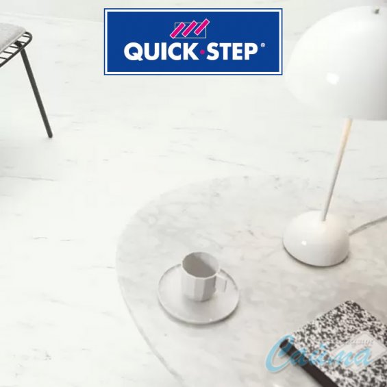 AMGP40136 Мрамор Каррарский Белый Клеевая Виниловая ПВХ-Плитка Quick Step Ambient Glue Plus