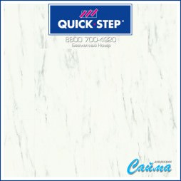ПВХ-Плитка Quick Step Ambient Glue Plus Белый Каррарский Мрамор AMGP40136