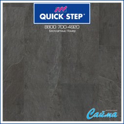 ПВХ-Плитка Quick Step Ambient Glue Plus Чёрный Сланец AMGP40035