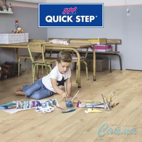 PUCL40087 Дуб Осенний Светлый Натуральный Замковая LVT-PVH Плитка Quick Step Pulse Click-foto2
