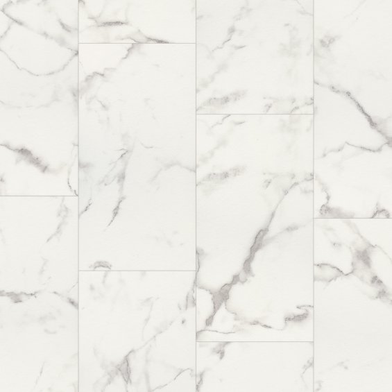 SPC-PVH Плитка Tarkett Hip House Darko (Дарко) под белый мрамор